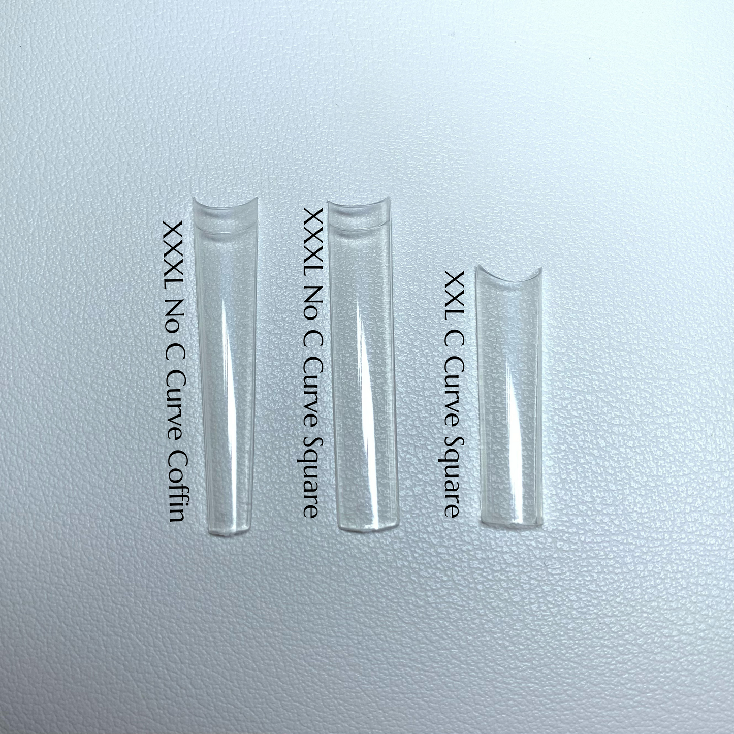 3XL NO C Curve Coffin Nail Tips