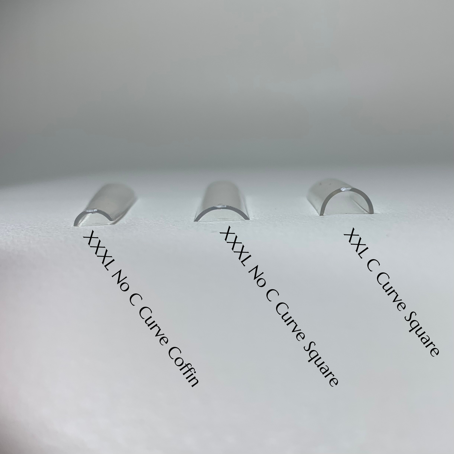 3XL NO C Curve Coffin Nail Tips